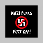 Nazi Punks Fuck Off  polokošela s rôznofarebným lemovaním okolo límčekov a rukávov na výber podľa vášho želania!